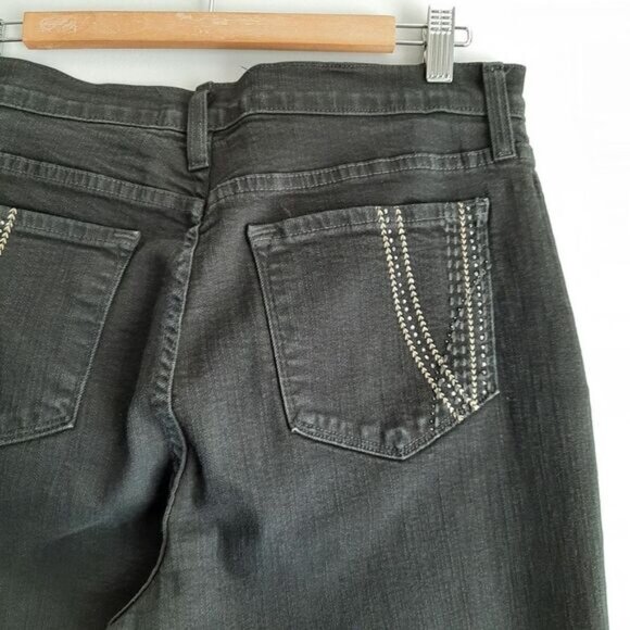 NYDJ Lift & Tuck High-Rise Bootcut Black Jeans Sz 14 - Picture 10 of 13